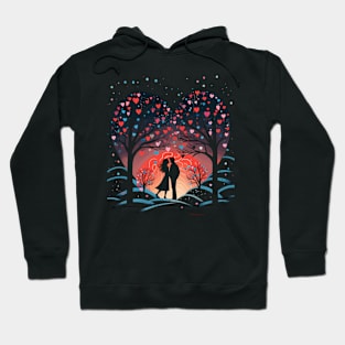 Winter Couple Valentine Hoodie